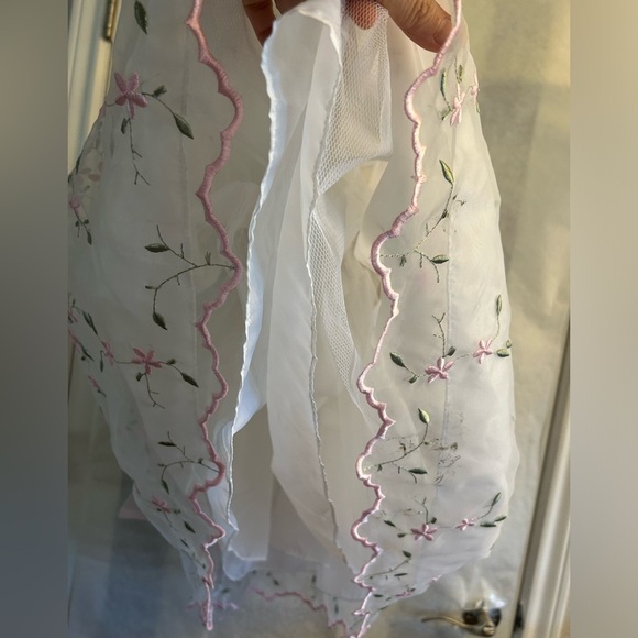 Children’s Concepts formal White & Pink embroidered Floral girls Dress Sz-6. W7 - Picture 5 of 13